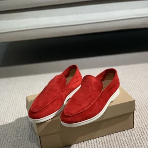Loro Piana Suede Leather Smooth Loafers