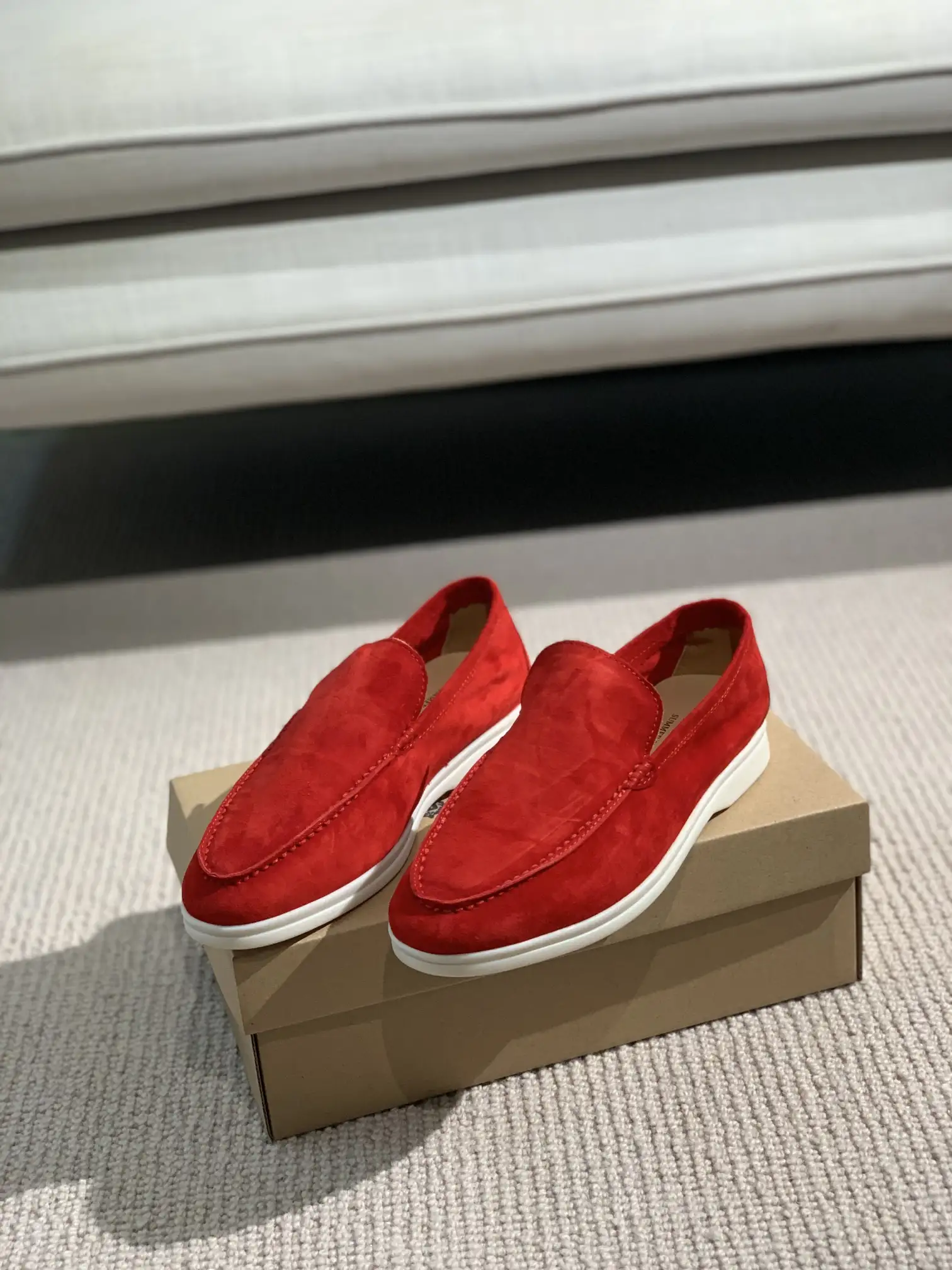 Loro Piana Suede Leather Smooth Loafers