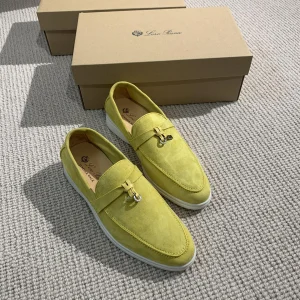 Loro Piana Suede Leather Tassel Loafers