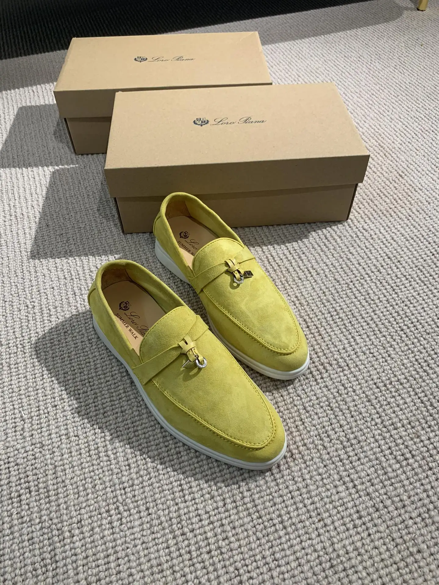 Loro Piana Suede Leather Tassel Loafers