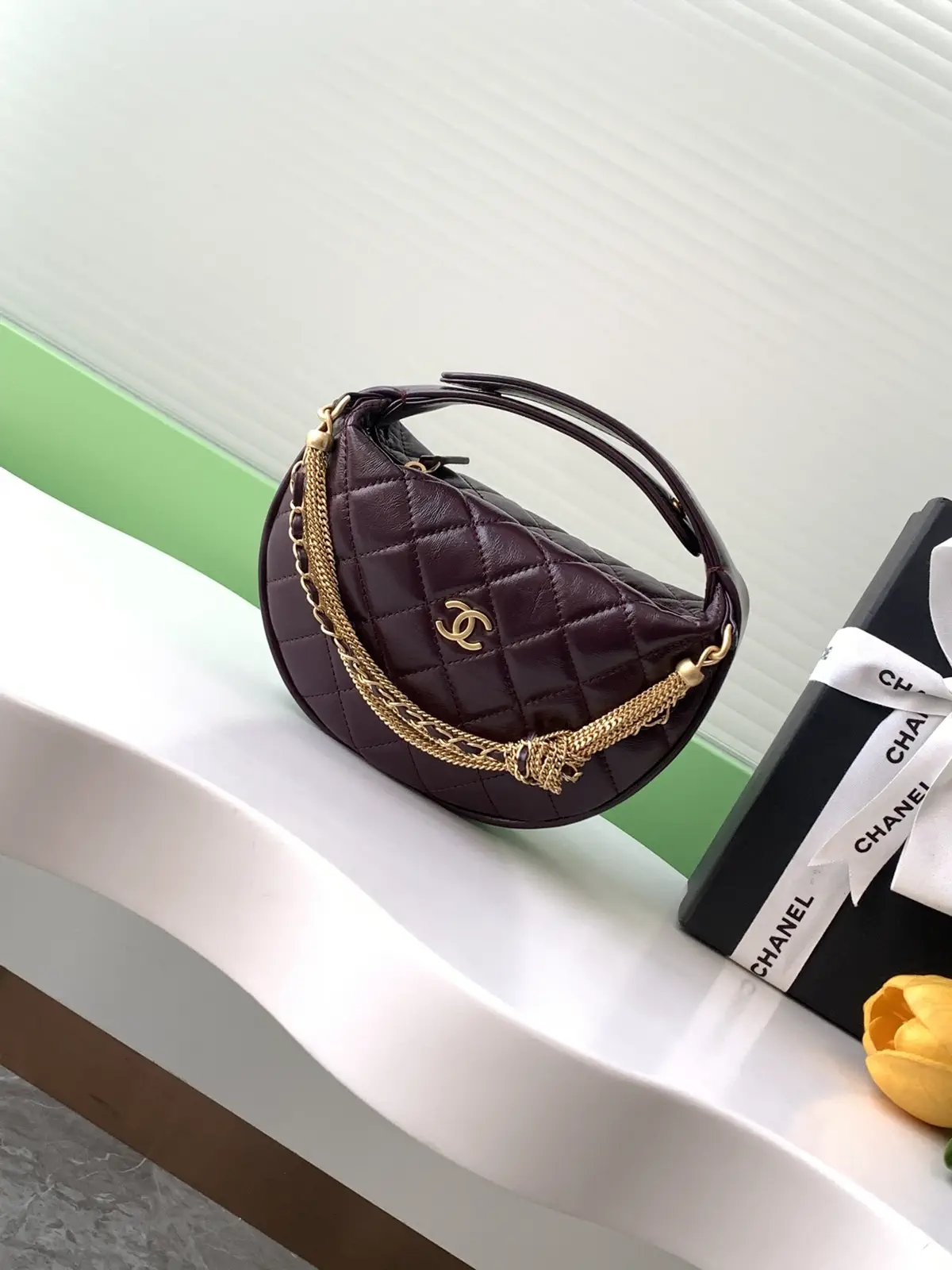 Chanel Quilted Top Handle Bag image 1
