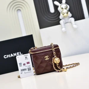 Chanel Quilted Chain Cosmetic Bag image 1