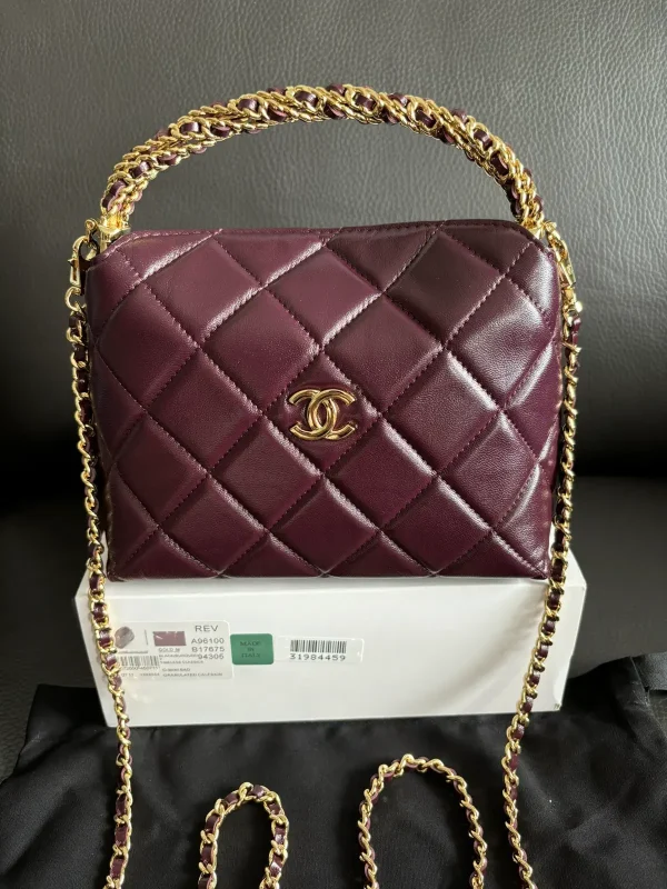 Chanel Quilted Top Handle Bag image 1