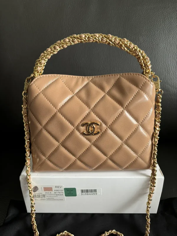 Chanel Quilted Top Handle Bag image 1