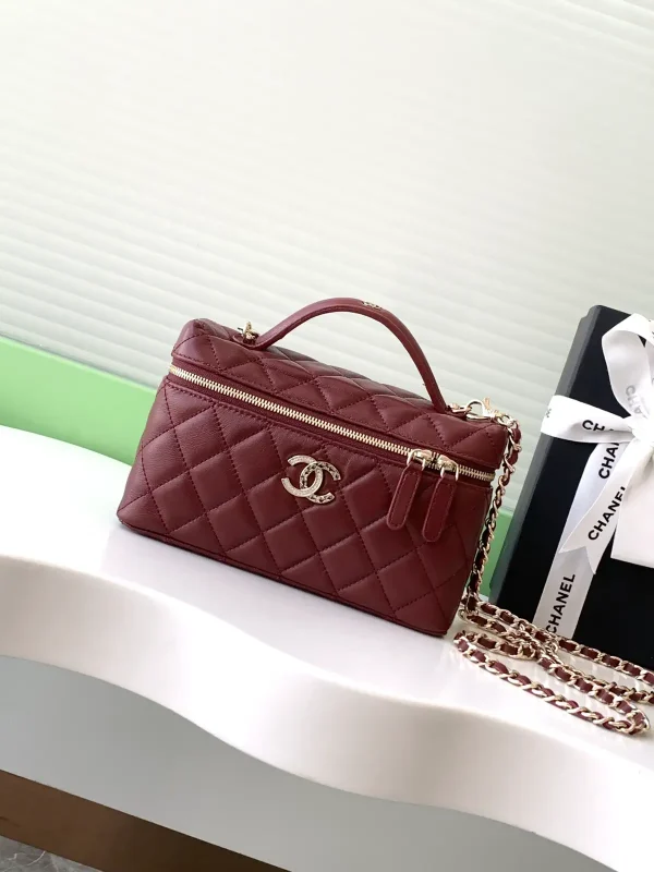 Chanel Quilted Top Handle Chain Bag image 1