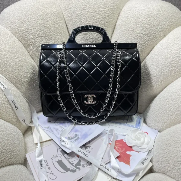 Chanel Vintage Quilted Top Handle Bag image 1