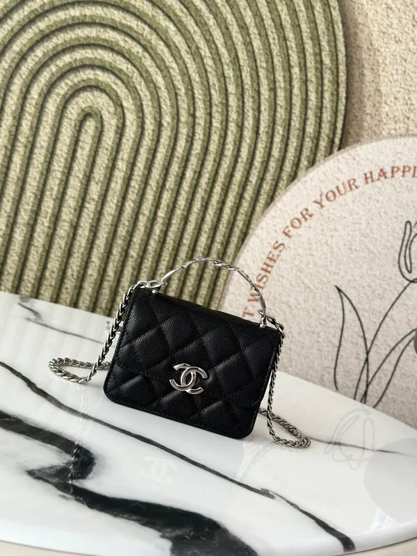 Chanel Quilted Chain Top Handle Bag image 1