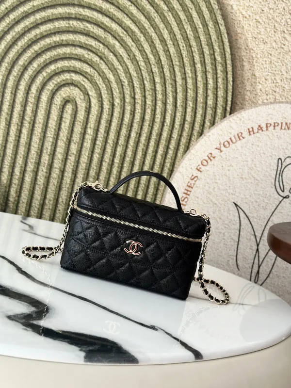 Chanel Quilted Top Handle Chain Bag image 1