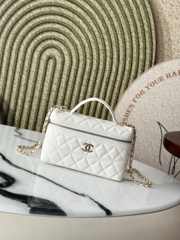 Chanel Quilted Top Handle Chain Bag image 1