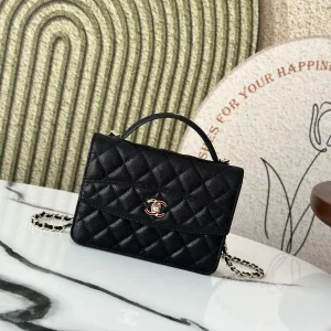 Chanel Quilted Caviar Leather Multi-Wear Top Handle Bag image 1