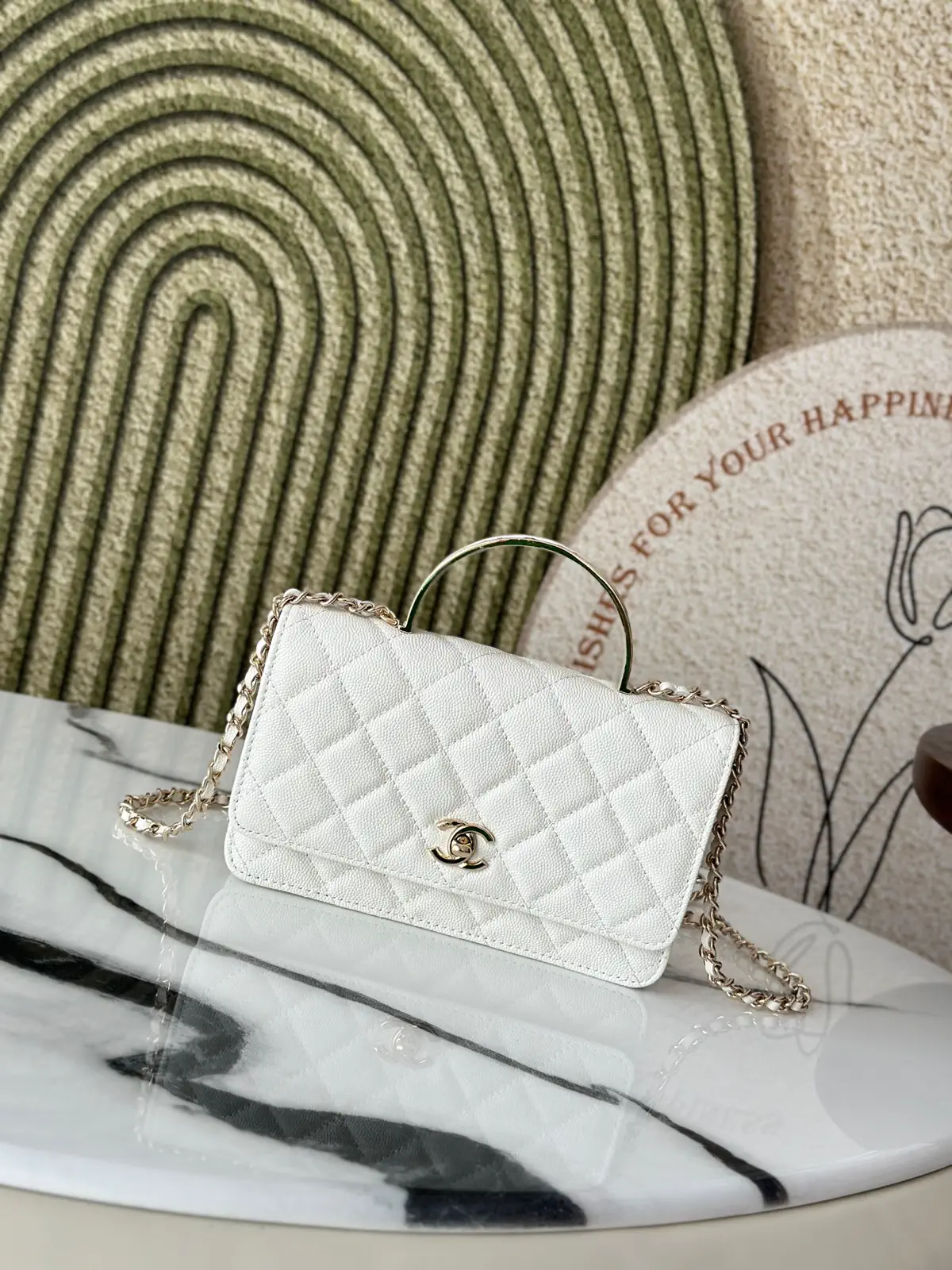 Chanel Quilted Top Handle Crossbody Bag image 1
