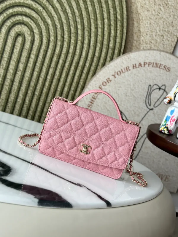 Chanel Quilted Top Handle Crossbody Bag image 1