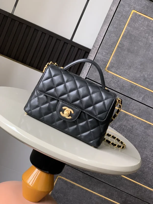 Chanel Quilted Mini Top Handle Bag image 1