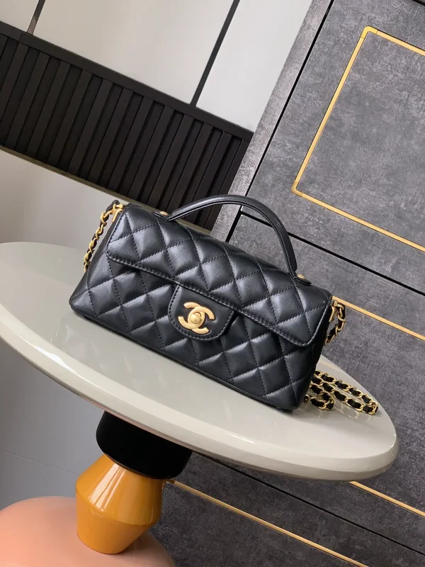 Chanel Quilted Top Handle Crossbody Bag image 1