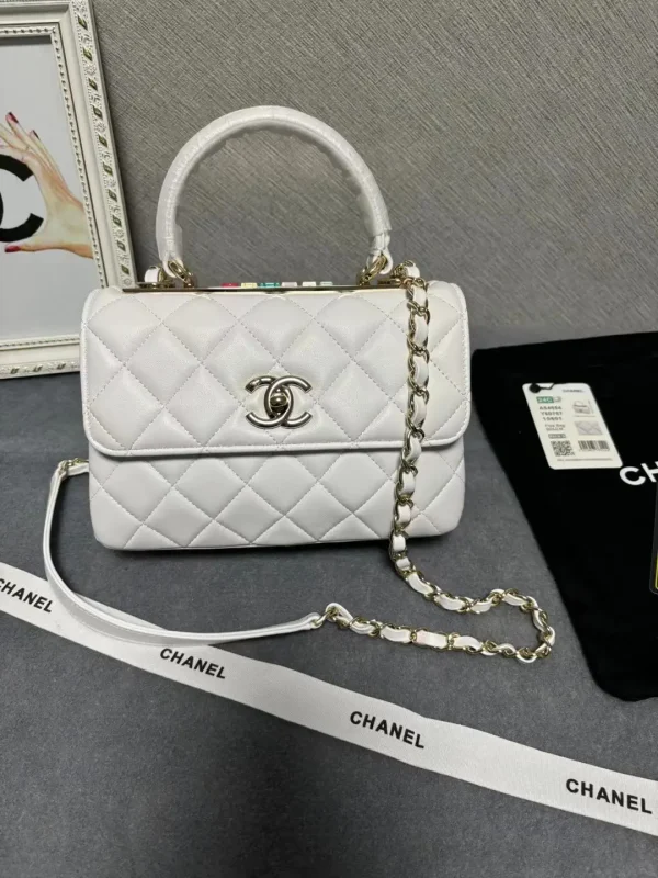 Chanel Quilted Top Handle Bag image 1
