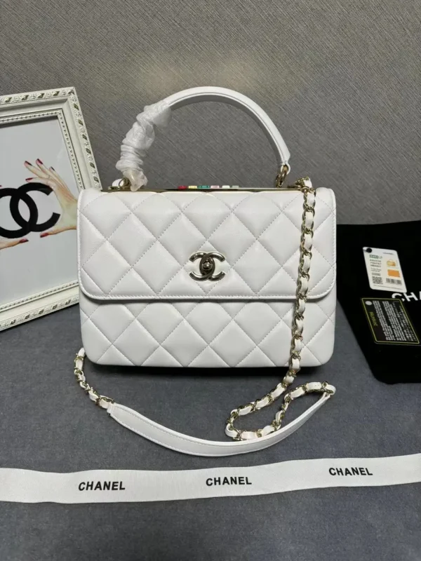 Chanel Quilted Top Handle Bag image 1