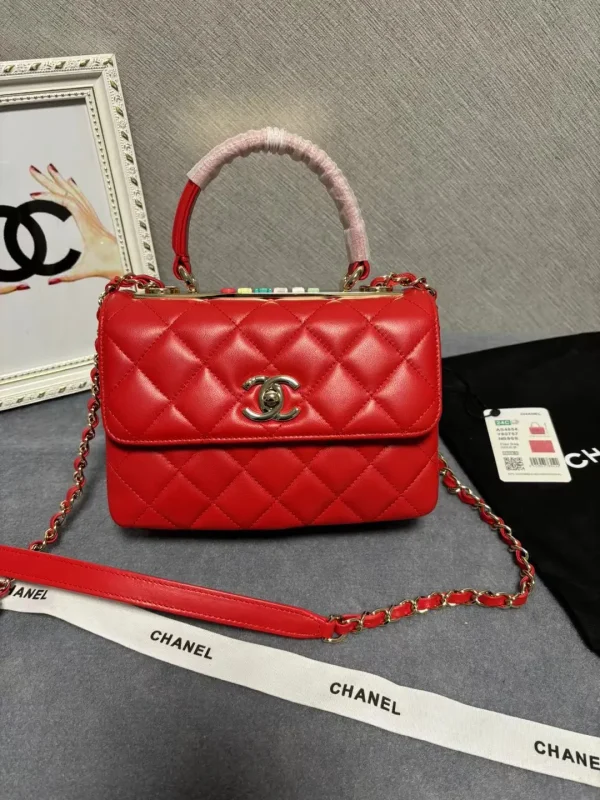 Chanel Quilted Top Handle Bag image 1