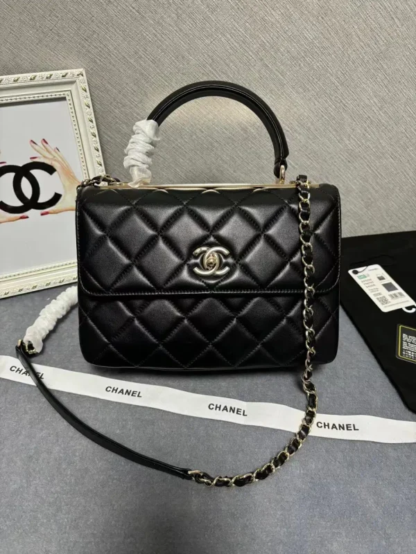 Chanel Quilted Top Handle Bag image 1