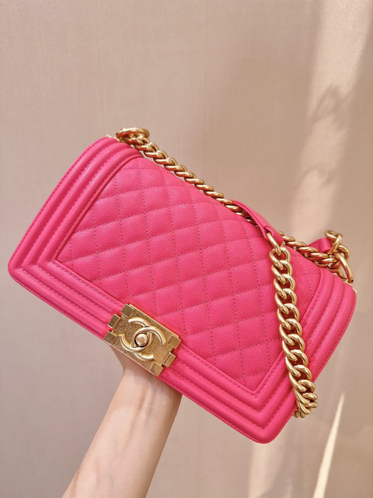 Chanel Quilted Caviar Leather Chain Shoulder Bag image 1