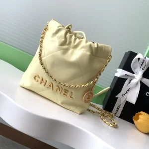 Chanel Mini 22 Quilted Chain Shoulder Bag image 1