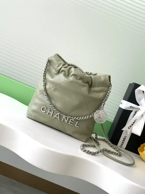 Chanel Mini 22 Quilted Chain Shoulder Bag image 1