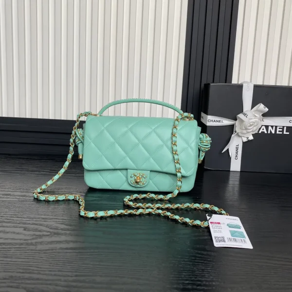 Chanel Quilted Top Handle Crossbody Bag image 1
