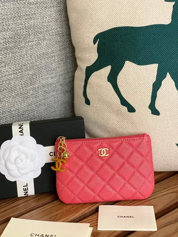 Chanel Quilted Charm Coin Purse image 1
