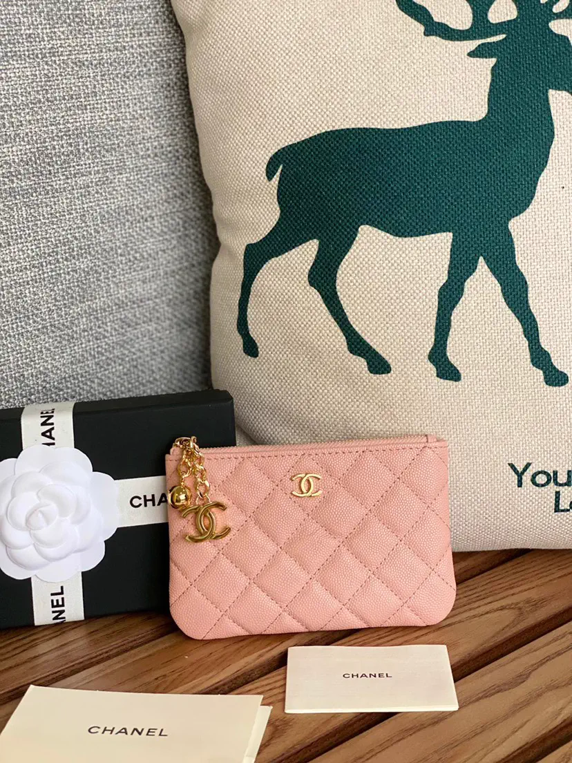 Chanel Quilted Charm Coin Purse image 1