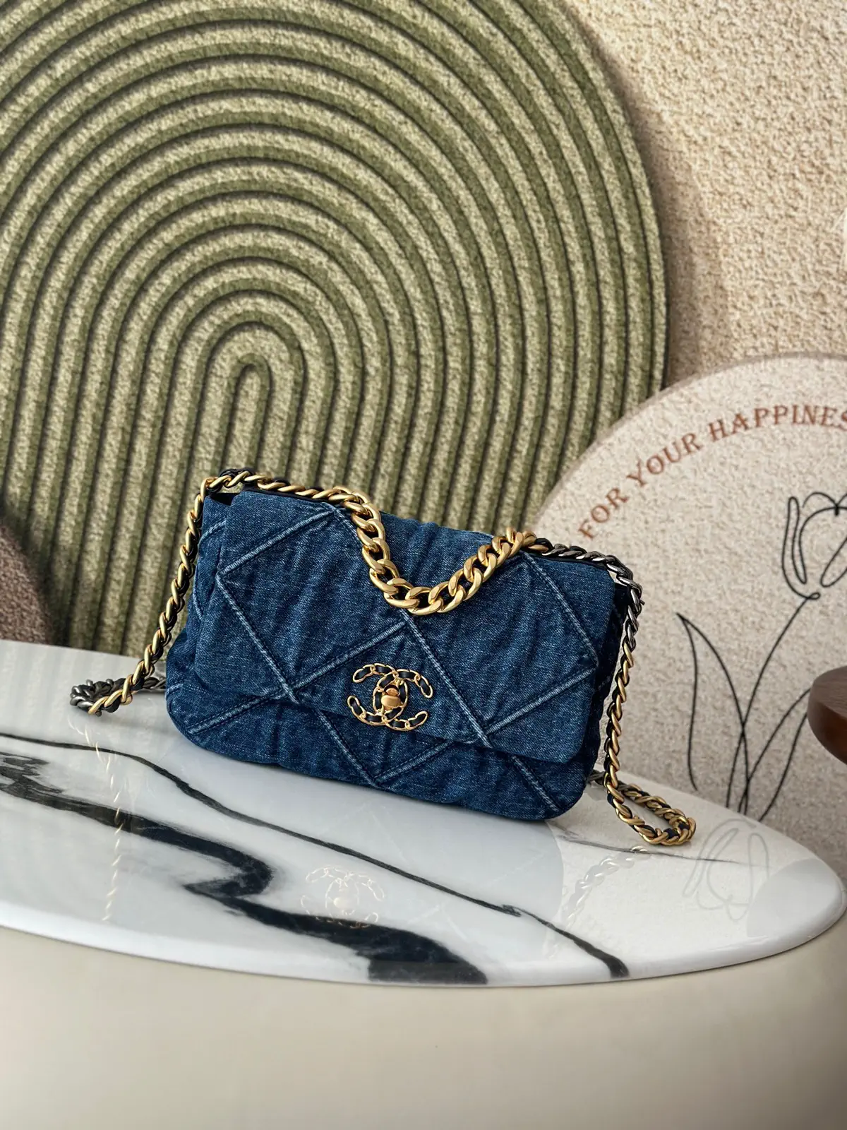 Chanel Quilted Denim 19 Bag image 1