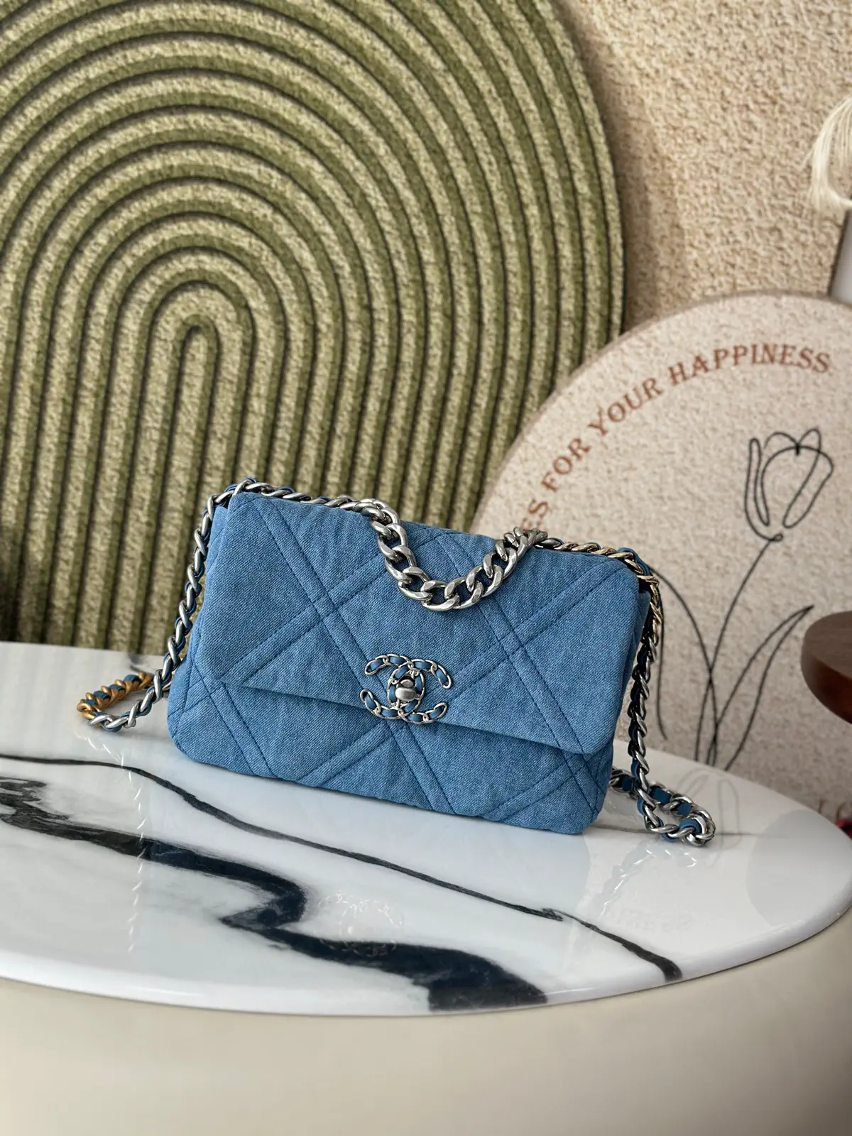 Chanel Quilted Denim 19 Bag image 1