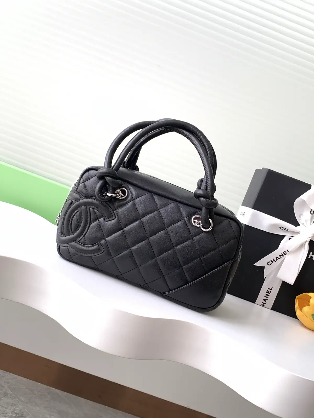 Chanel Quilted Top Handle Bag image 1