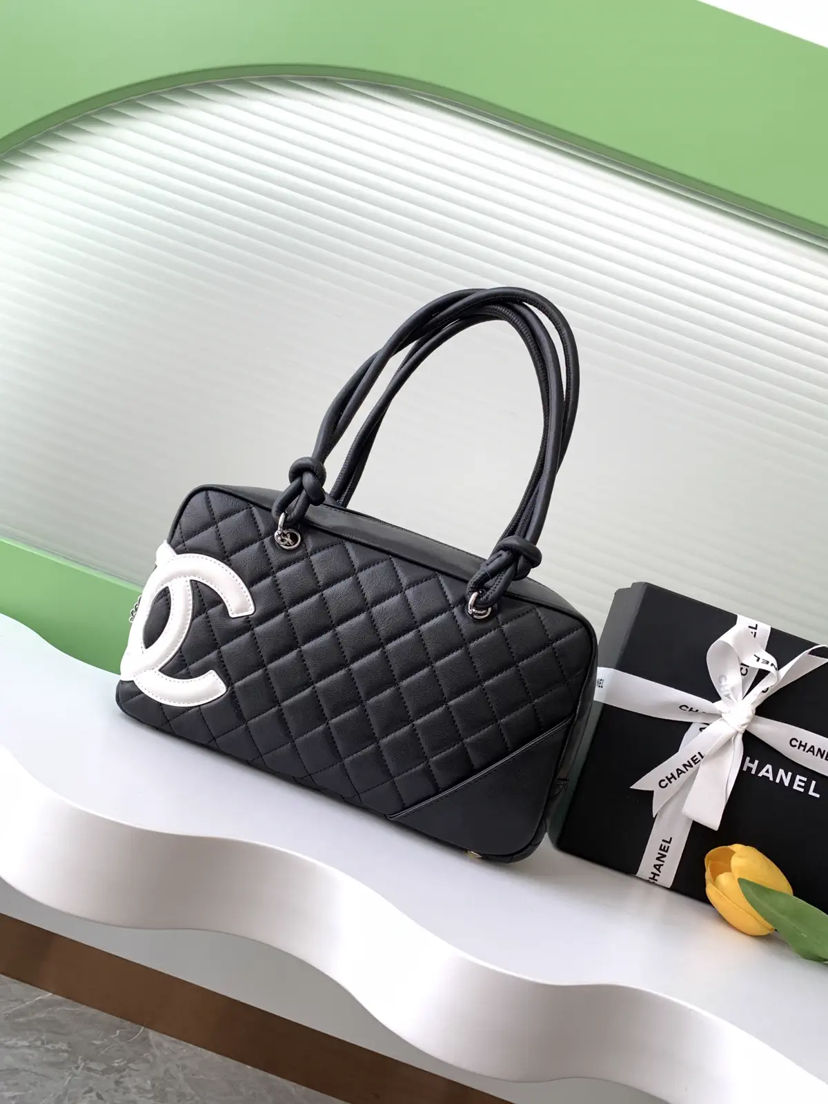 Chanel Quilted Top Handle Bag image 1