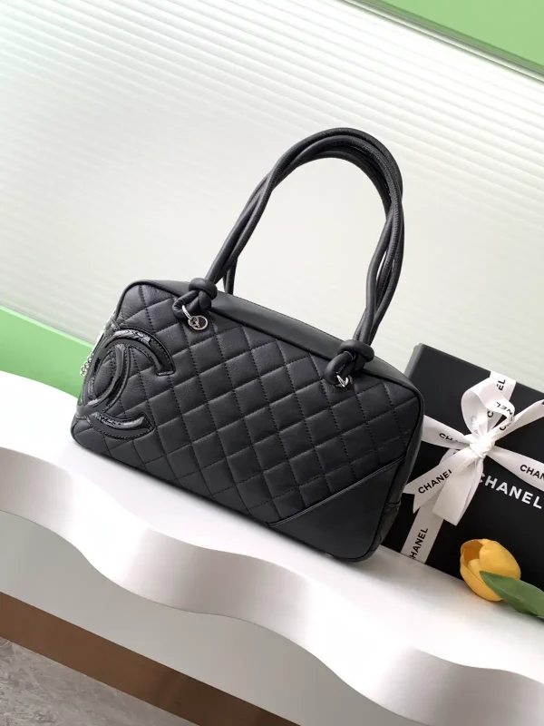 Chanel Quilted Leather Top Handle Bag image 1