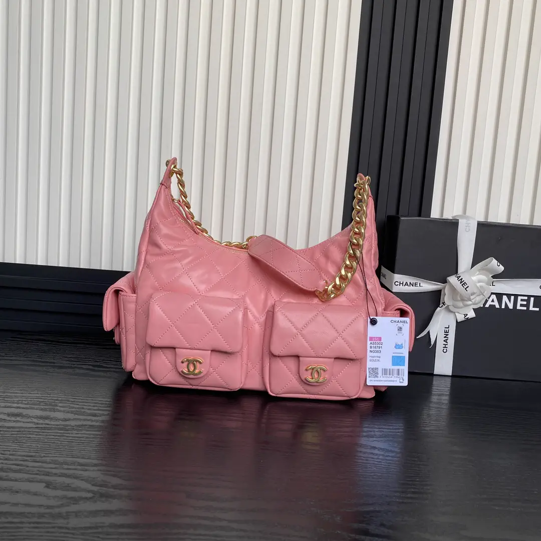 Chanel Quilted Hobo Shoulder Bag image 1