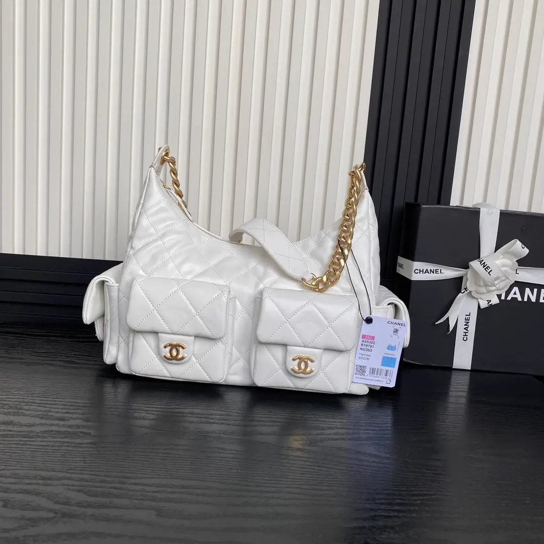 Chanel Quilted Hobo Shoulder Bag image 1
