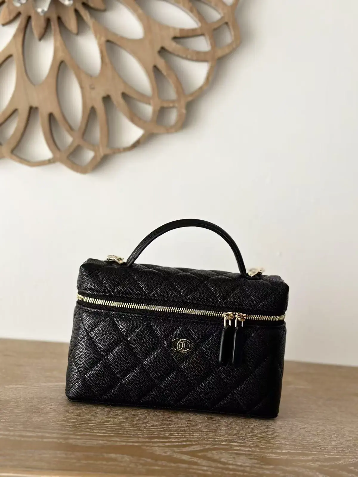 Chanel Quilted Top Handle Box Bag image 1