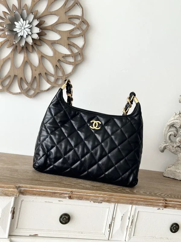 Chanel Quilted Hobo Shoulder Bag image 1