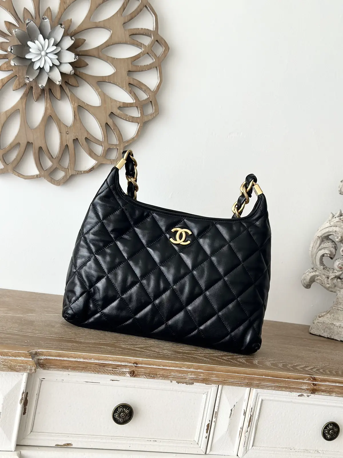 Chanel Quilted Hobo Shoulder Bag image 1