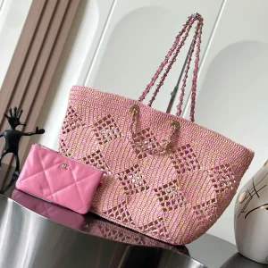 Chanel Woven Openwork Tote Bag image 1