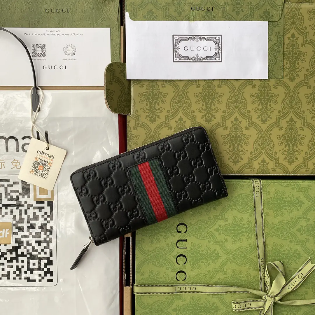 Gucci Embossed GG Zip Around Wallet image 1