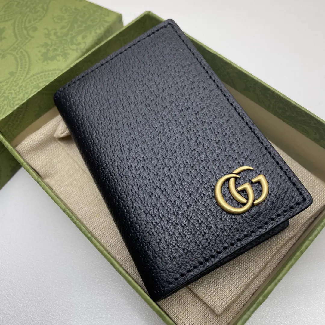 Gucci Black Leather Card Holder image 1