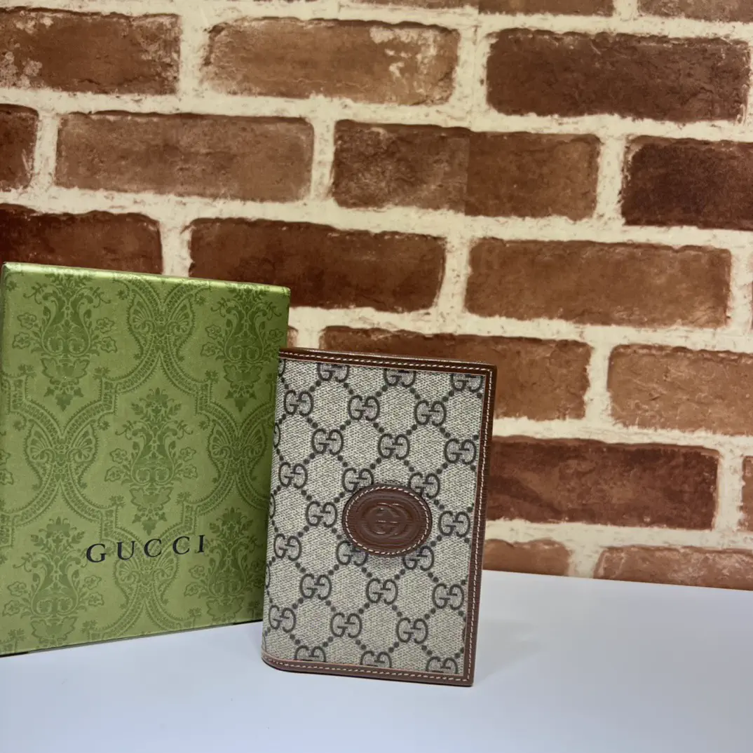 Gucci Monogram Passport Wallet image 1
