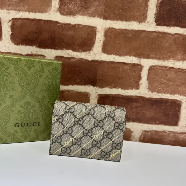 Gucci Monogram Horsebit Card Holder image 1