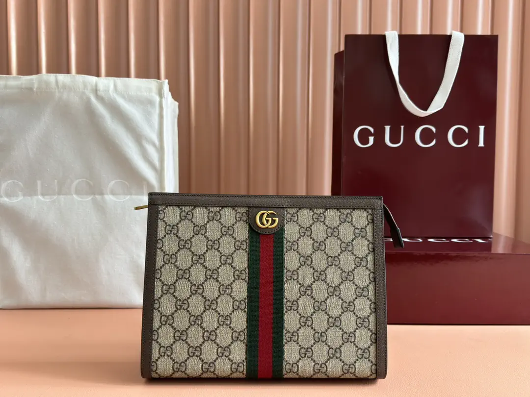Gucci Ophidia Monogram Clutch image 1