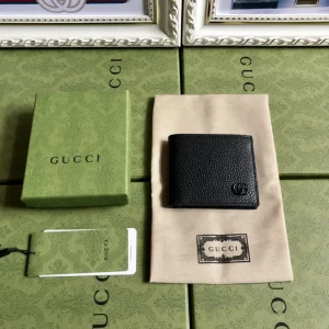Gucci Black Leather Bifold Wallet image 1