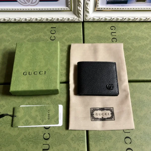 Gucci Black Leather Bifold Wallet image 1