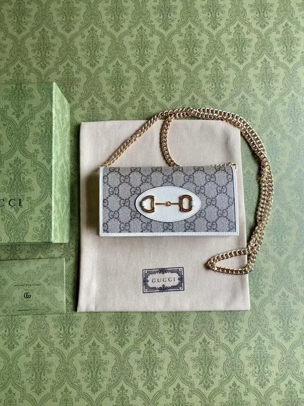Gucci Horsebit 1955 Monogram Chain Wallet image 1