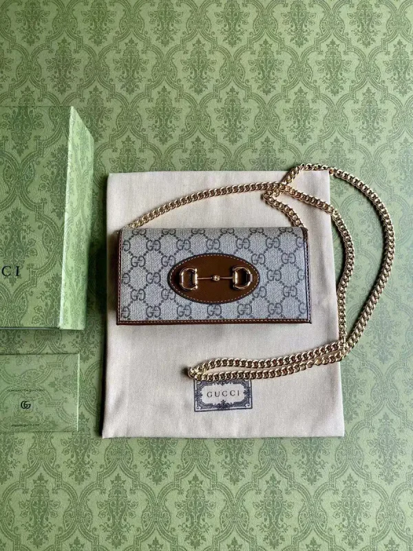 Gucci Horsebit 1955 Monogram Chain Wallet image 1