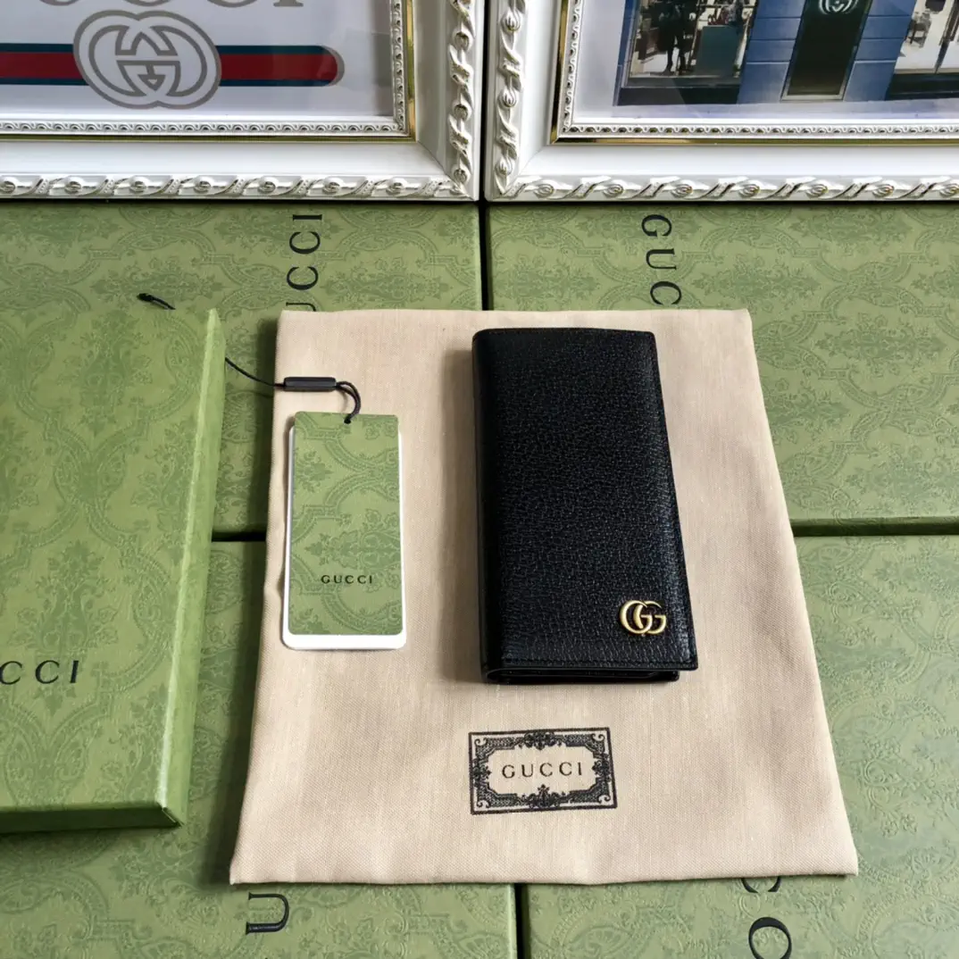 Gucci Black Bi-Fold Long Wallet image 1