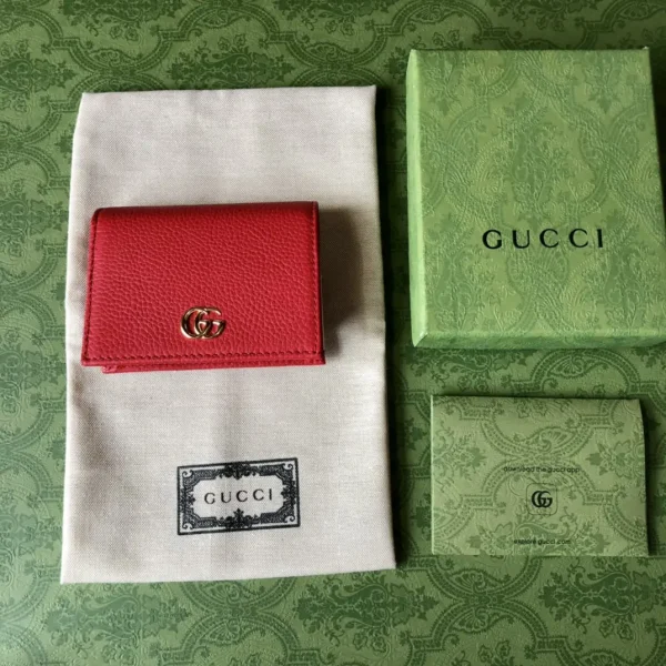 Gucci Red Leather Wallet image 1